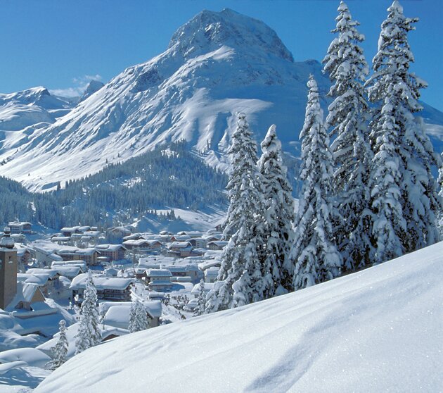 Lech - Ski Arlberg Winterlandschaft von Lech-Oberlech-Zürs am Arlberg