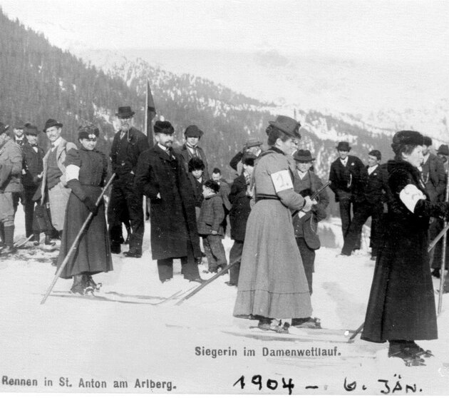 Das erste Skirennen 1904 am Arlberg