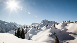 Omeshorn und Gibslöcher - Ski Arlberg Ausblick auf das Omeshorn und Gibslöcher in Lech-Zürs