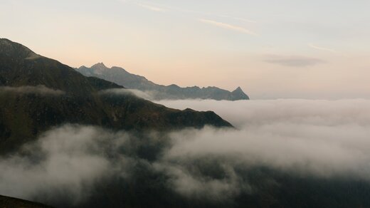 Abendstimmung am Arlberg im Sommer