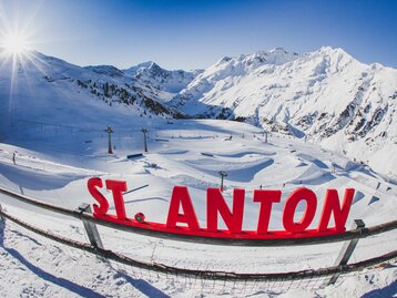 Aerial view of the fun park stanton-park in the ski resort