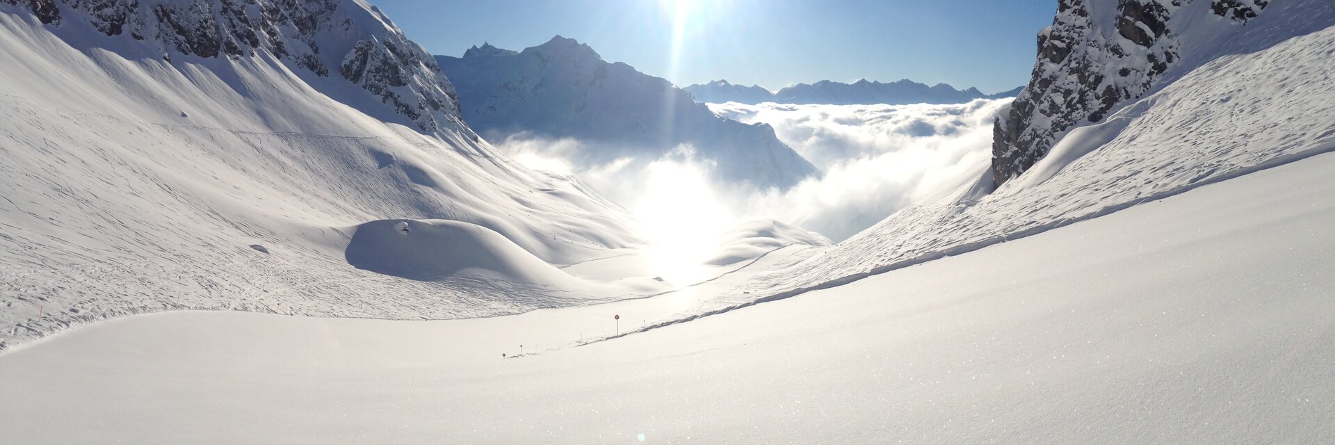 fresh snow on the ski slopes at Arlberg