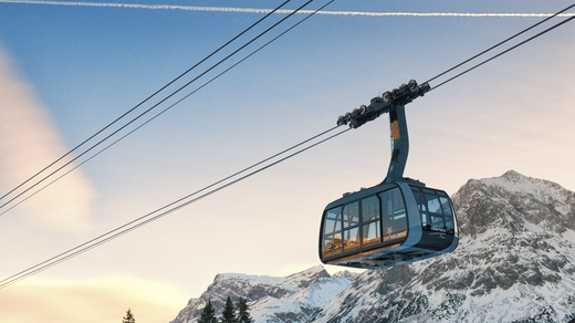 Oberlech cable cars valley station