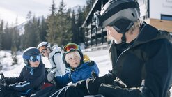 Tobogganing fun with the whole family at the toboggan run Oberlech
