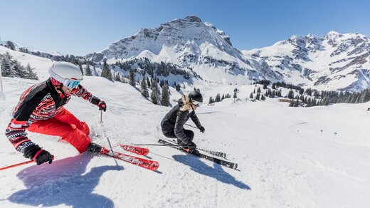 Abfahrt Körbersee - Ski Arlberg Skiabfahrt Körbersee in der Region Warth-Schröcken